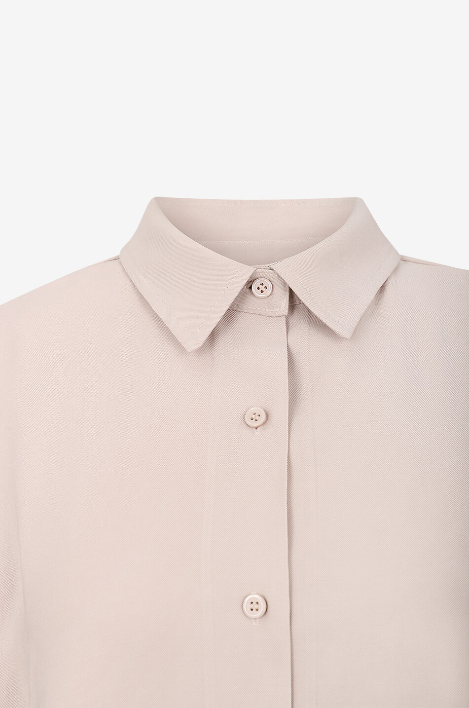 THE FRANKIE SHOP Langarm-Hemd aus fliessendem Twill Lotta Fluid Damen BEIGE 3