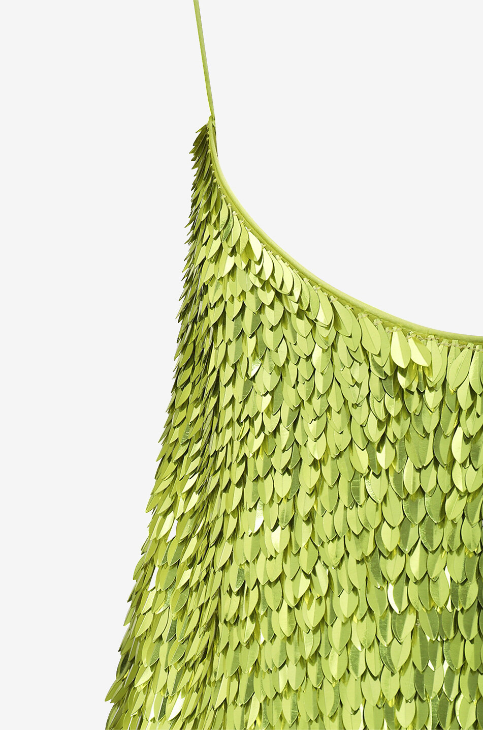 RETROFETE Nara sequin embroidered strappy mini dress Women GREEN 3