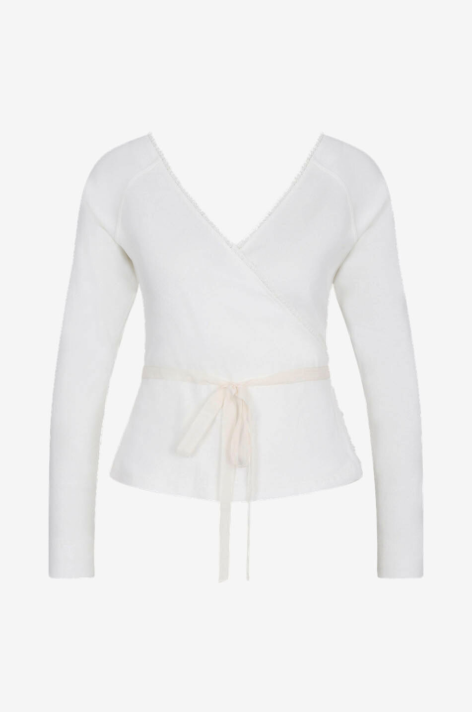 LALIDE A PARIS Top in Wickeloptik aus Baumwolle Séverine Damen WEISS 1