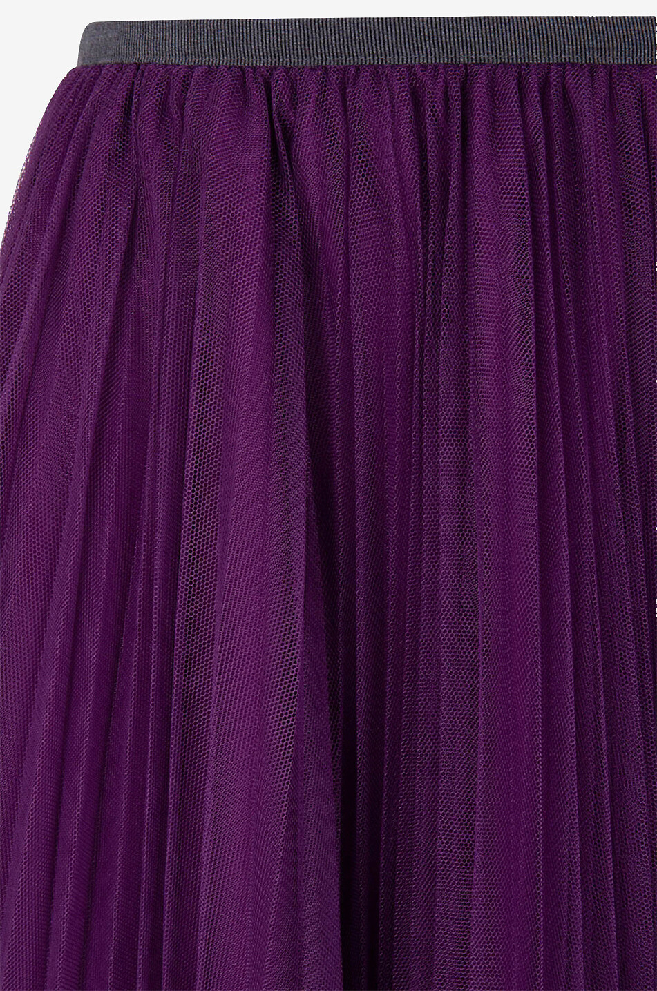 FABIANA FILIPPI Pleated tulle midi skirt Women PURPLE 3