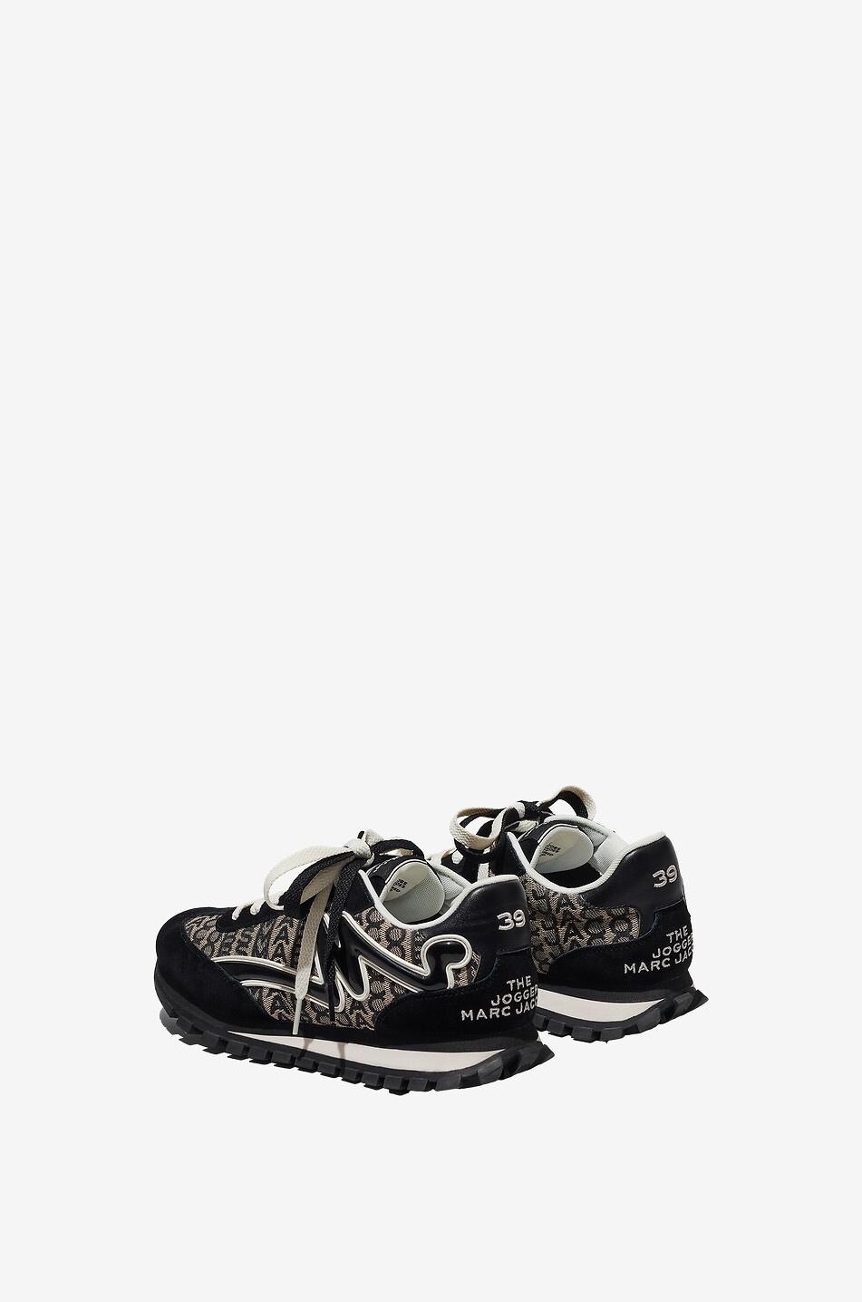 MARC JACOBS Niedrige Jacquard- und Wildledersneakers The Monogram Jogger Damen BUNT 5