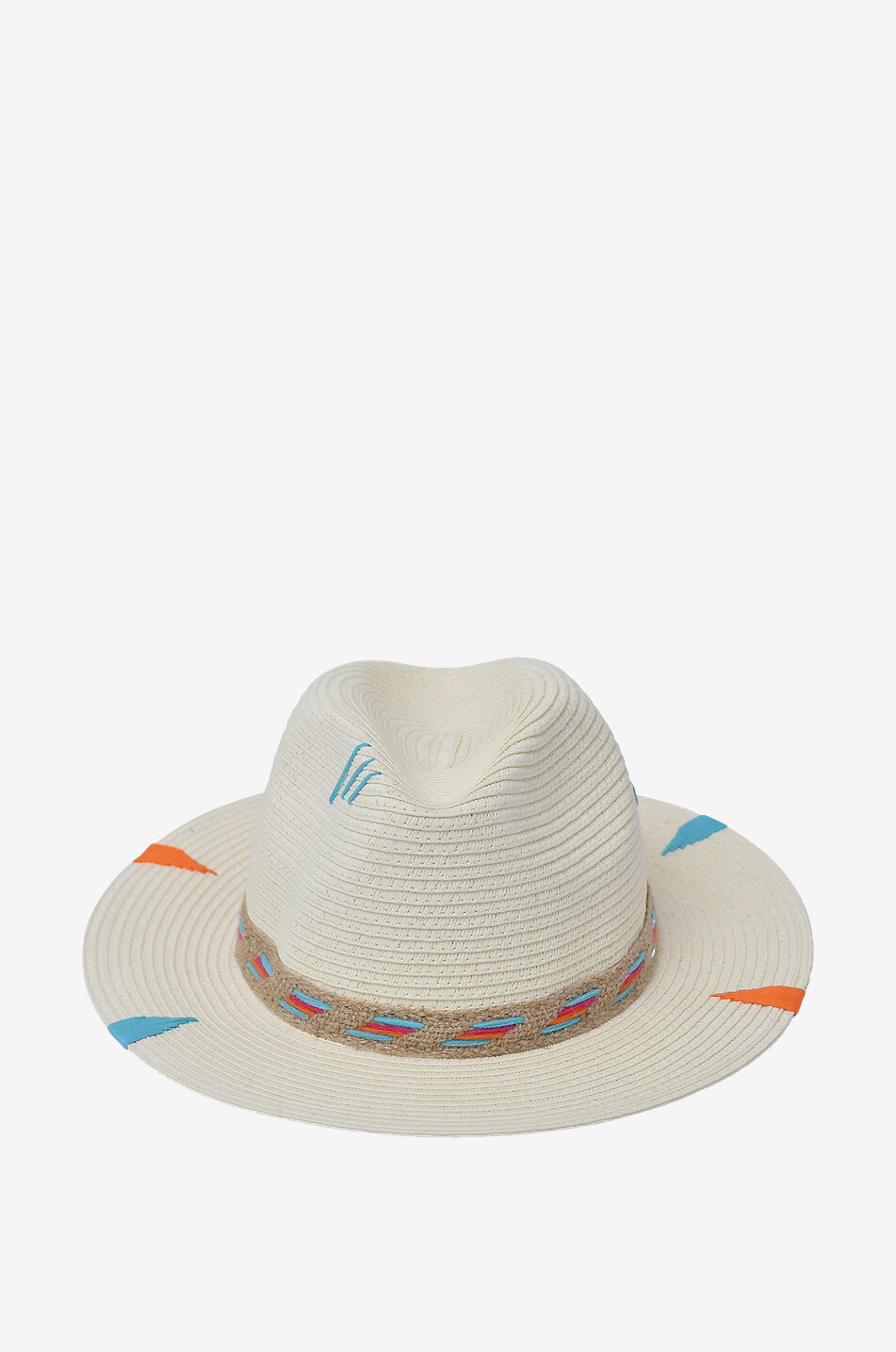 THE HAT GANG Love embroidered straw hat Women EGGSHELL 2