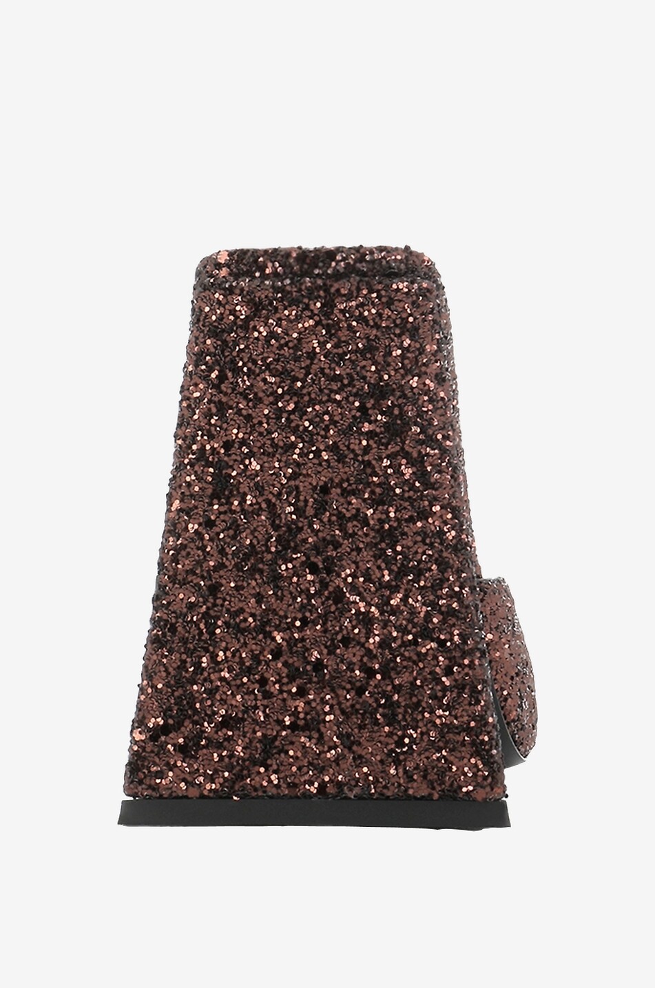 THE ATTICO Offene Glitter-Pantoletten Devon 115 Damen BRAUN 4