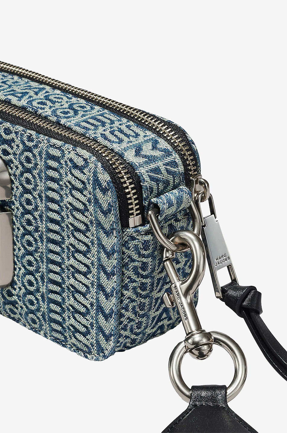 Sac porté croisé The Washed Monogram Denim Snapshot