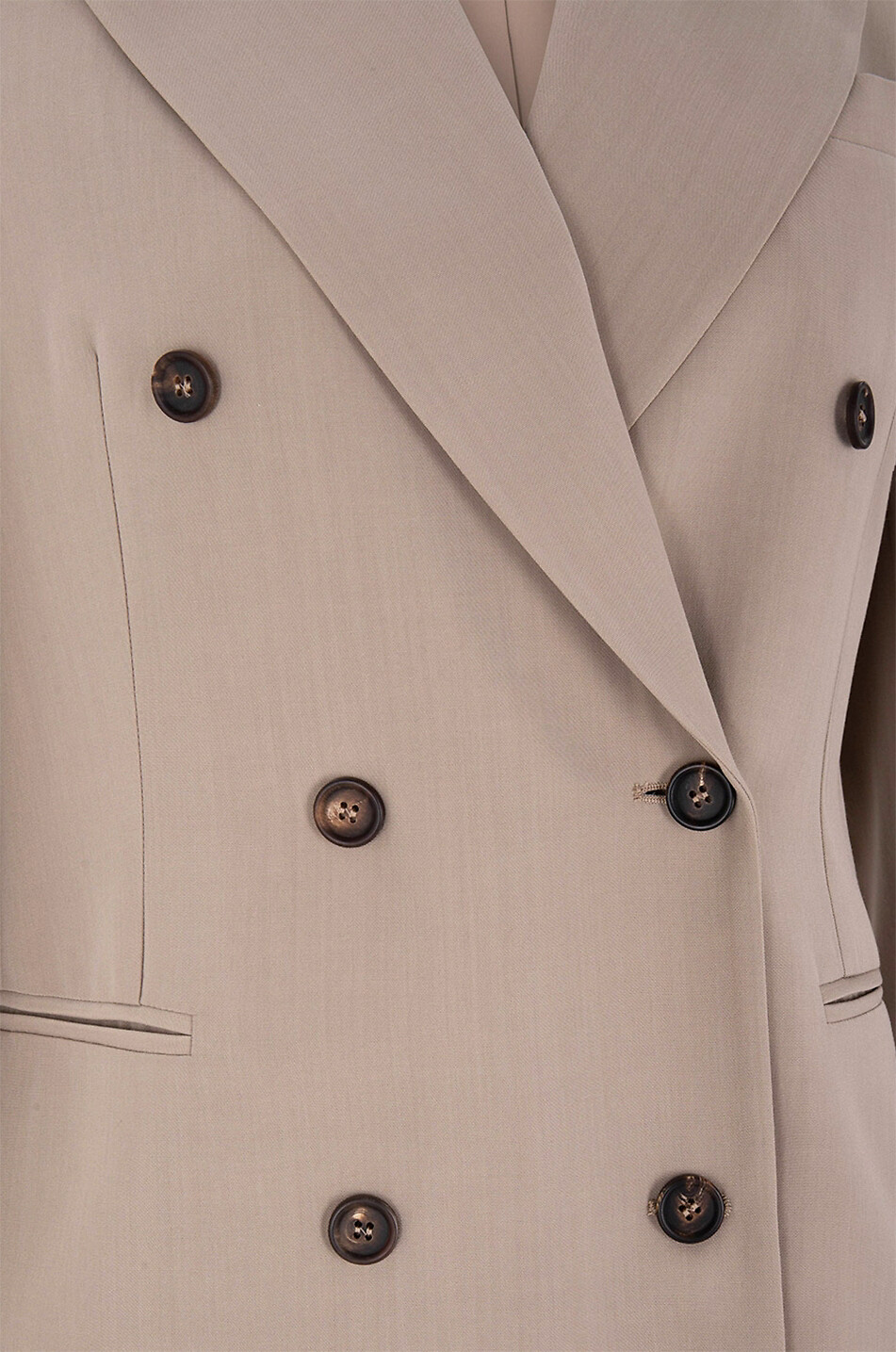 Zweireihiger Blazer aus Wollmix