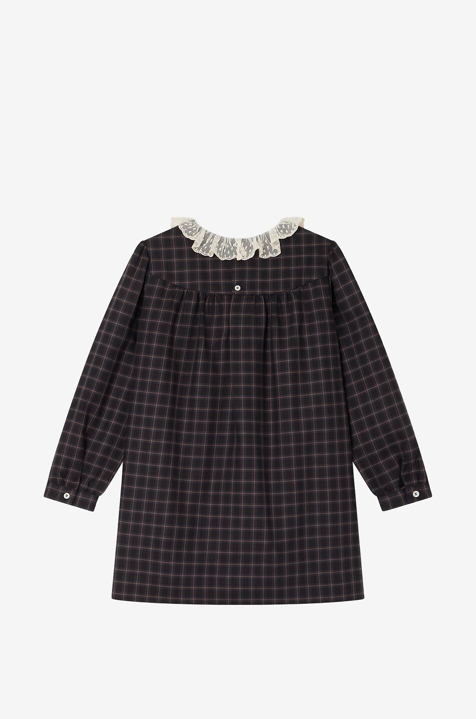 BONPOINT Tamiko girls' short dress Girl DARK GREY 2