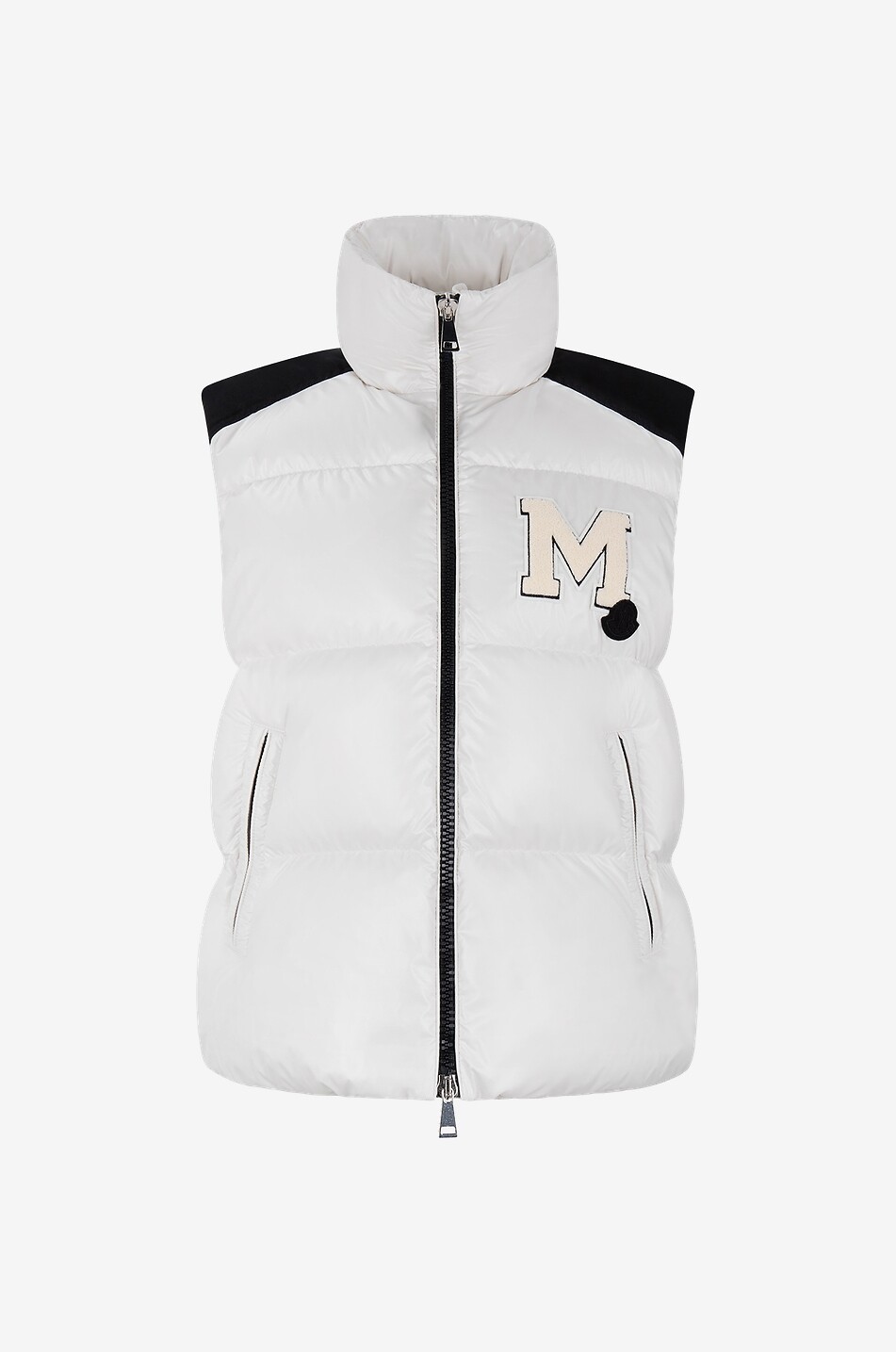 Igens cinched sleeveless down jacket - MONCLER - WHITE