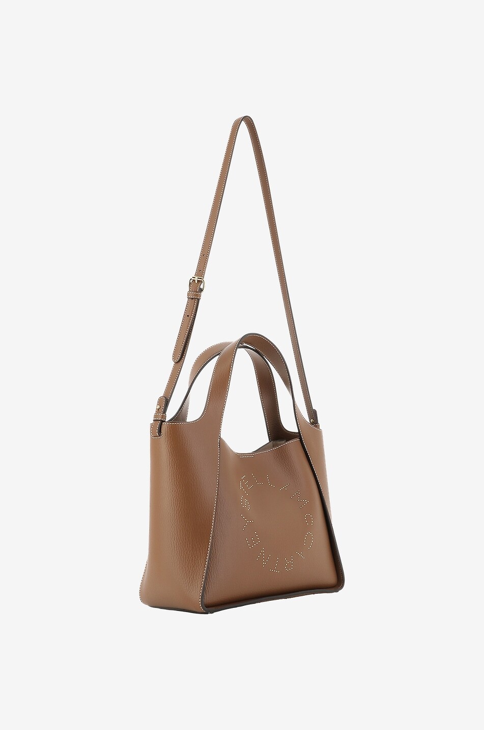 Stella Logo grained leather tote bag