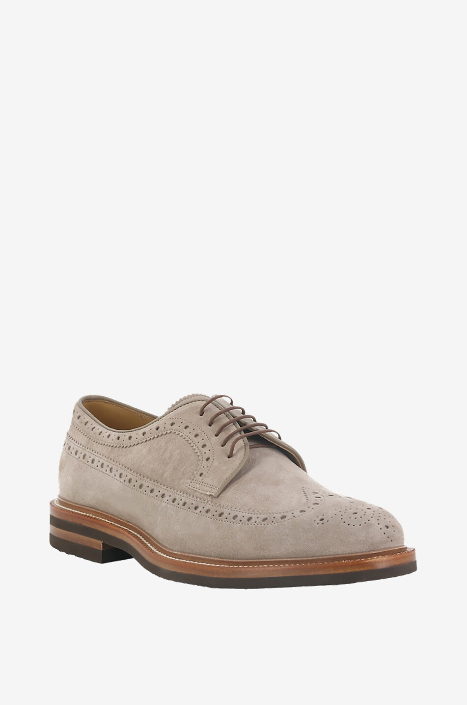 Longwing Brogue lace-up shoes in suede