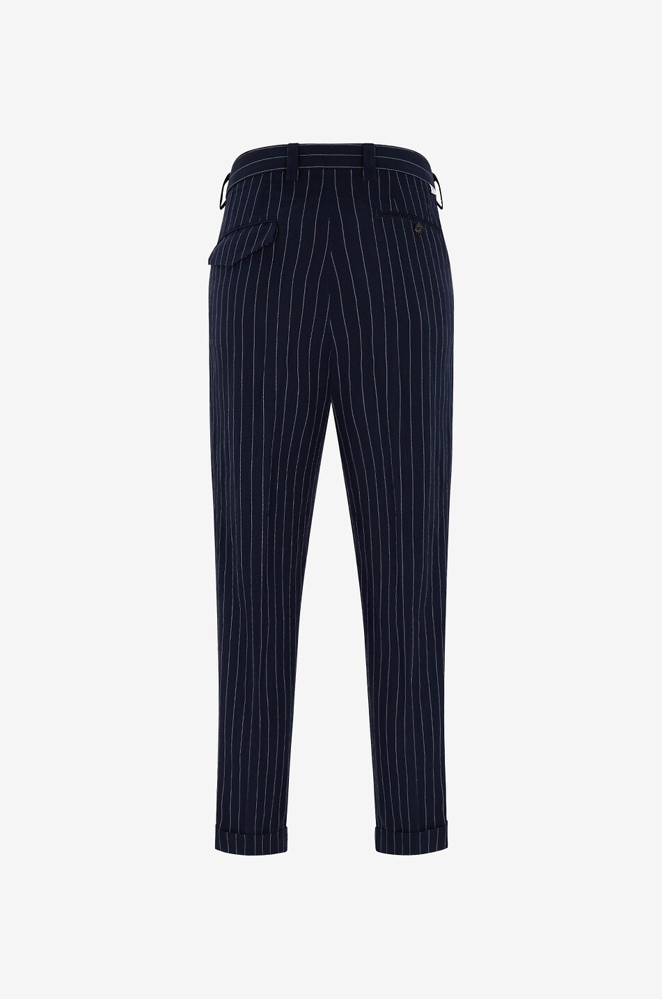 PAOLO PECORA Pantalon raccourci millereaie en coton Homme BLEU FONCE 2