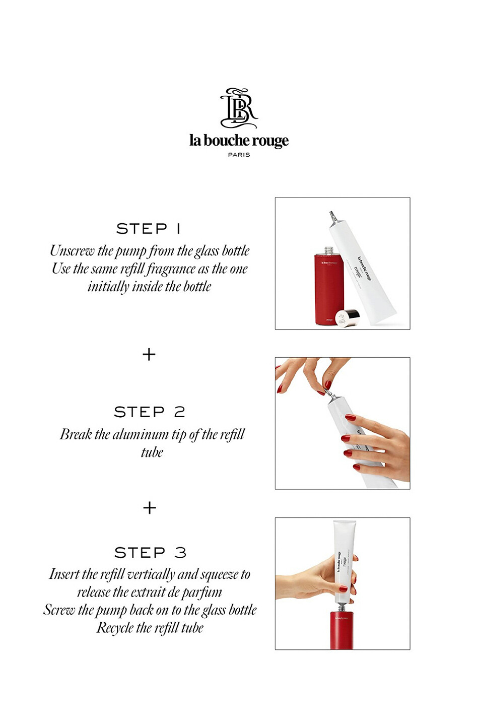 LA BOUCHE ROUGE Rose perfume extract refill - 100 ml Women Colourless 5
