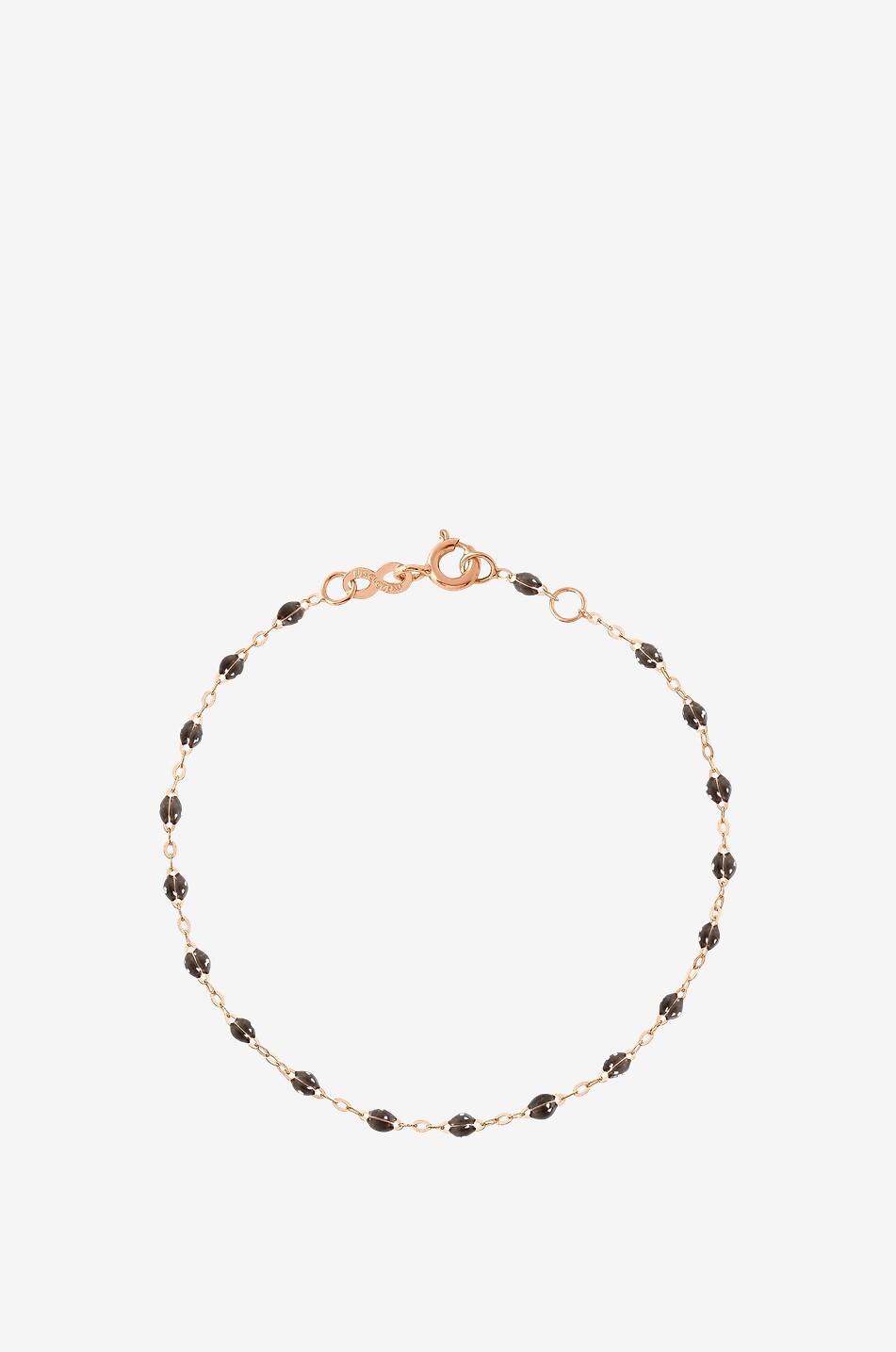 GIGI CLOZEAU Classique Gigi Quartz rose gold and resin bracelet Women BLACK 1