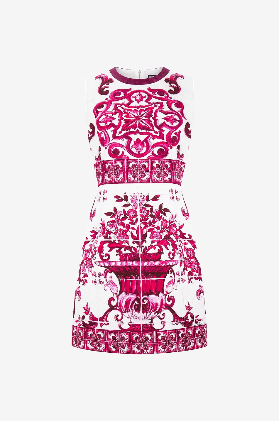 DOLCE & GABBANA Majolica brocade sleeveless mini dress Women MULTI COLOURED 1