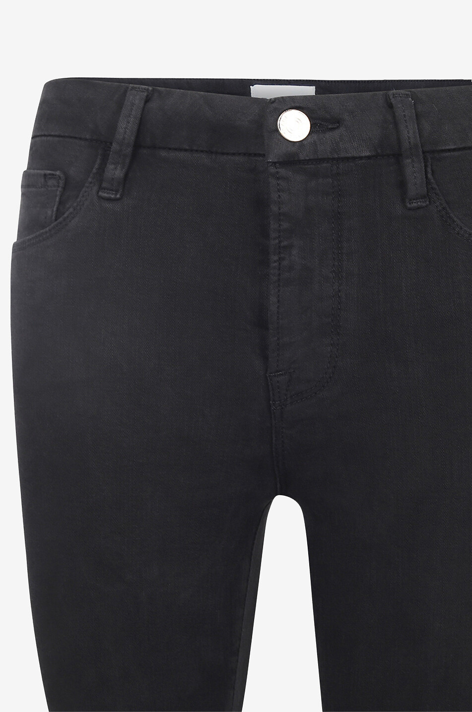 FRAME Jean bootcut en coton Le Crop Mini Boot Femme NOIR 3