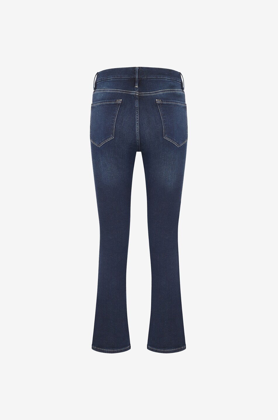 FRAME Jean taille mi-haute Le Crop Mini Boot Femme BLEU FONCE 2