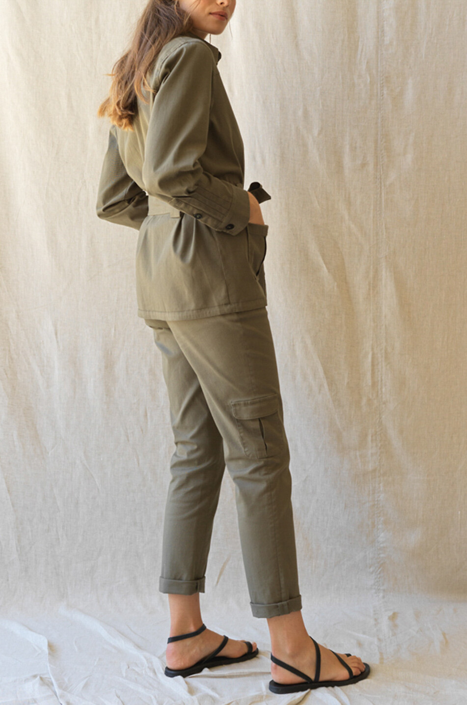 Hose mit geradem Bein aus Baumwolle Jaque