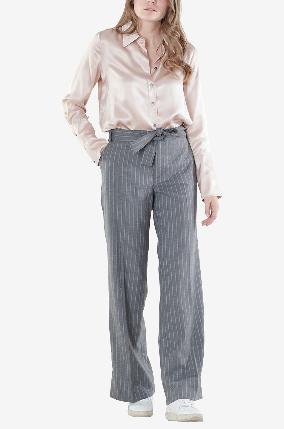 Pantalon large rayé Maike