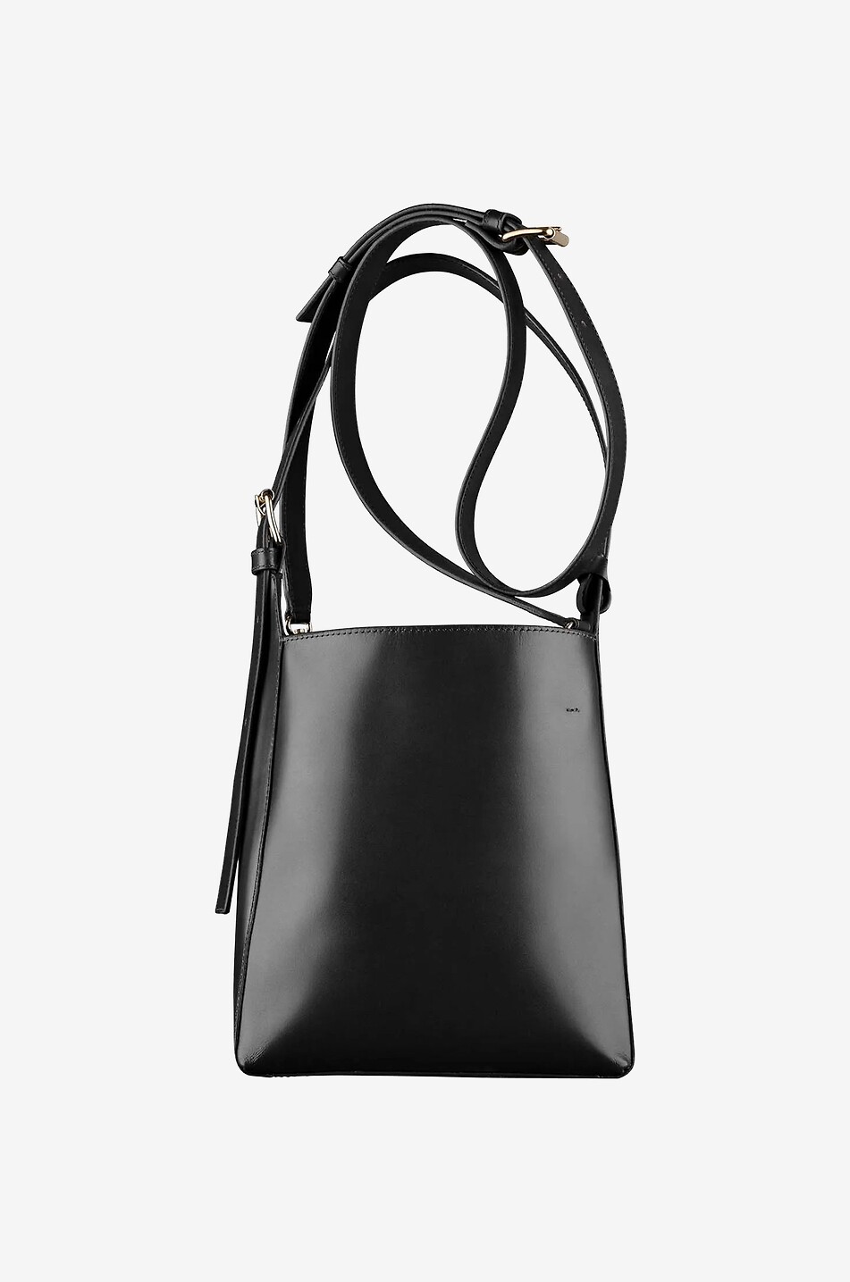 Trapez-Bucket-Tasche aus Leder Virginie Small