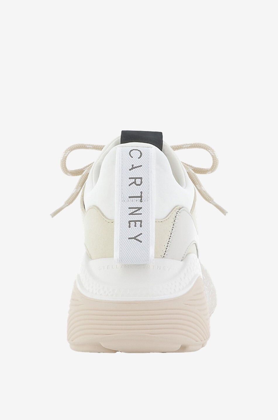STELLA McCARTNEY Baskets basses compensées en cuir synthétique Eclypse Femme BEIGE 4