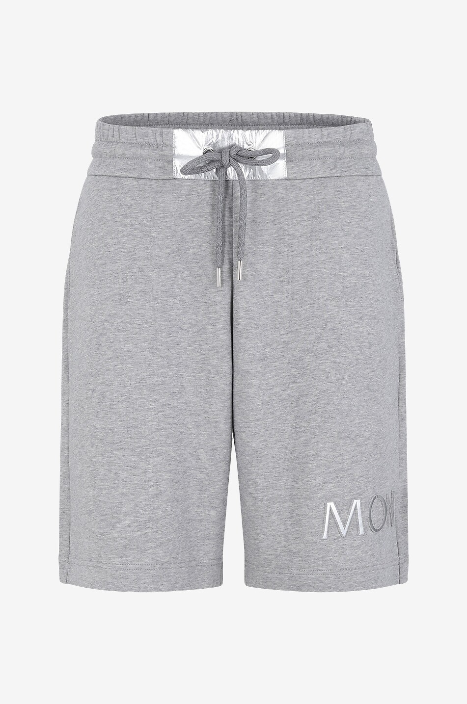 MON CLER sweat Bermuda shorts with silvery nylon