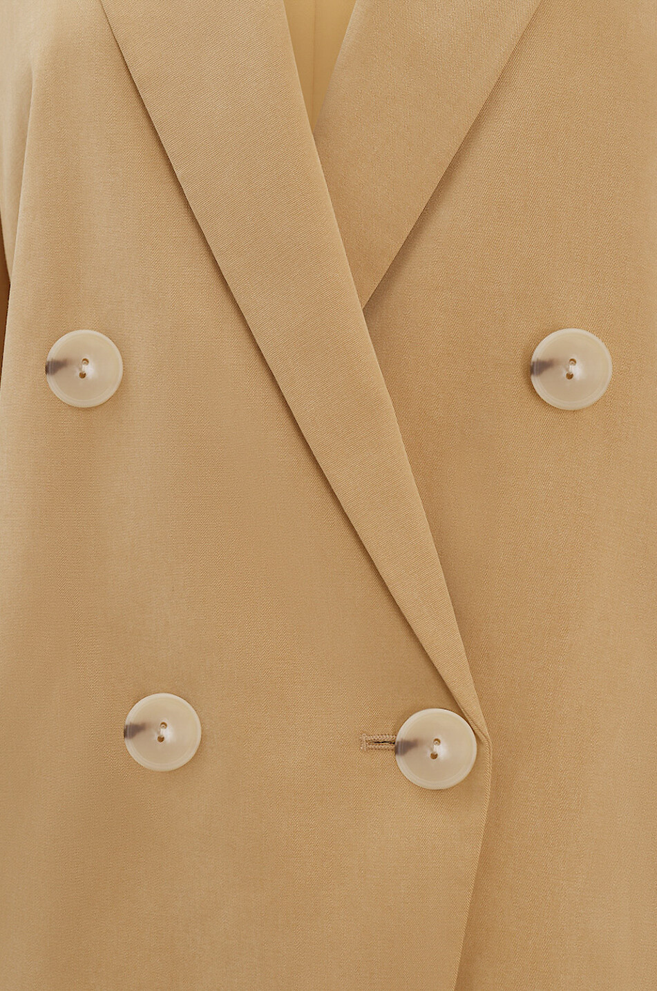 VINCE Blazer croisé en crêpe Femme CAMEL 3