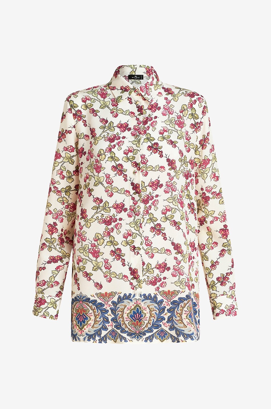 Berries boyfriend silk shirt
