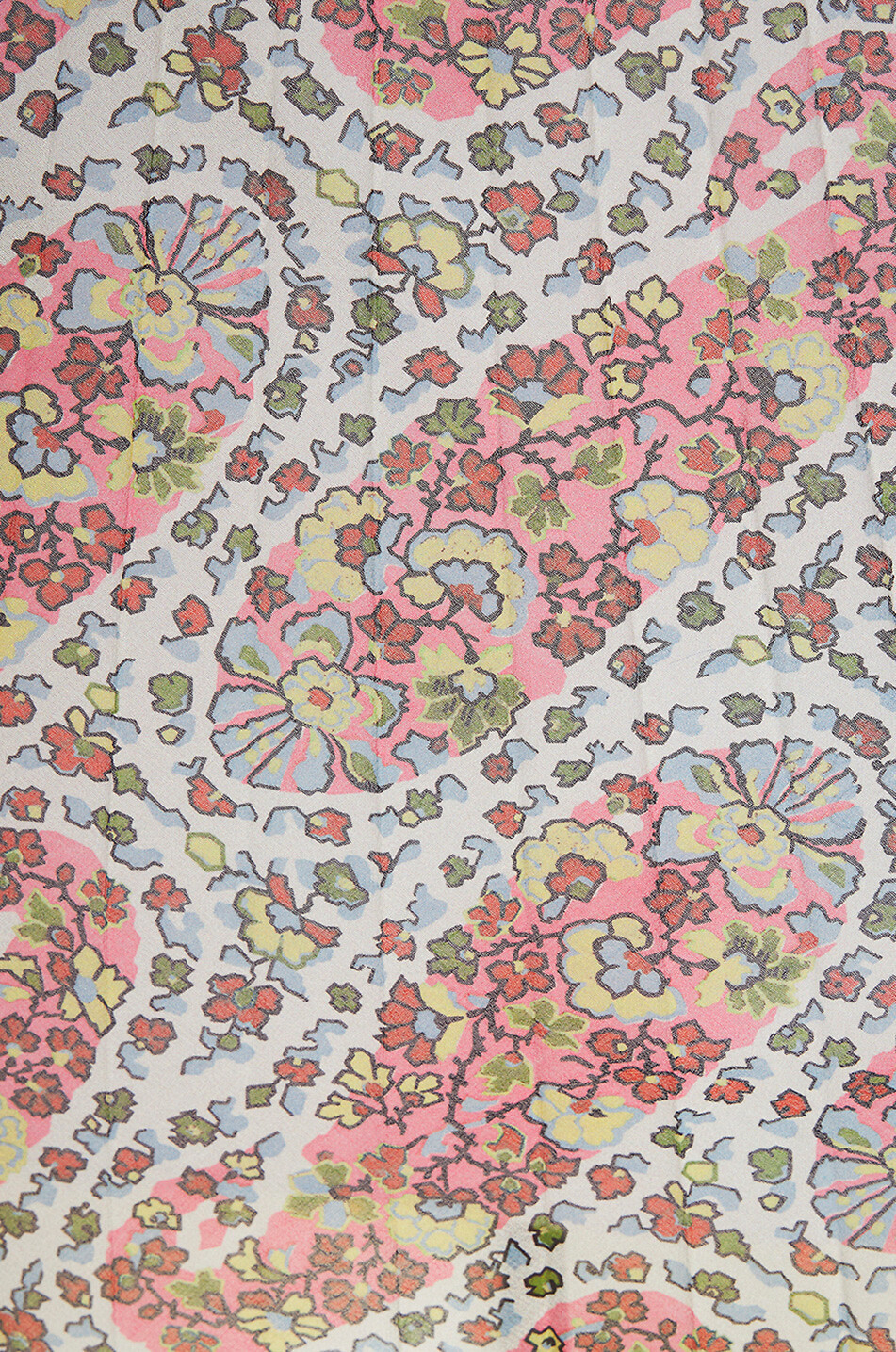 Floral Paisley chiffon cape top