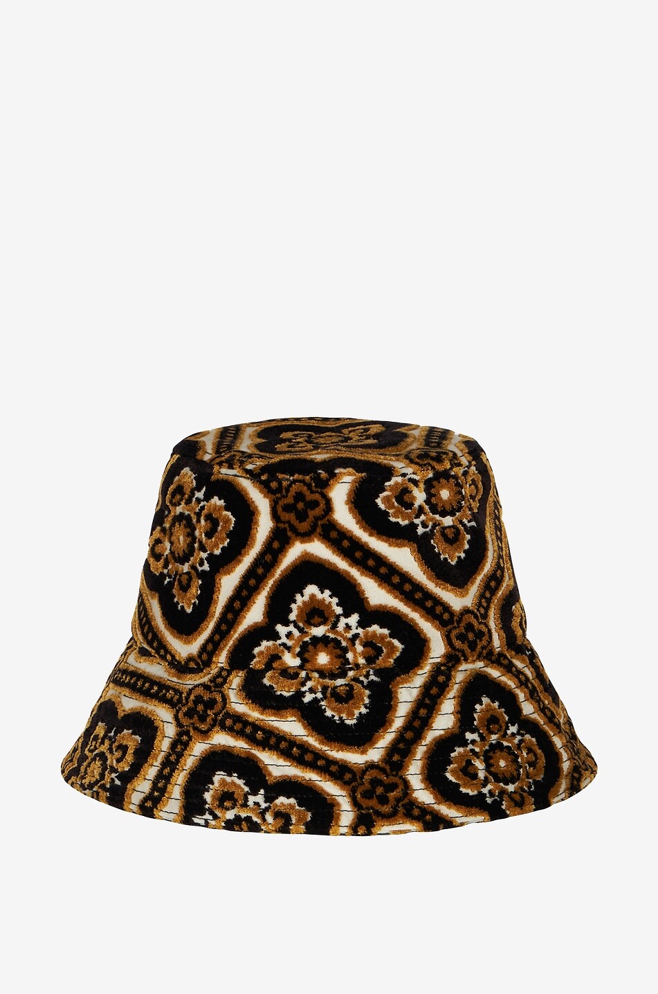 ETRO Medals jacquard velvet bucket hat Women BLACK 1