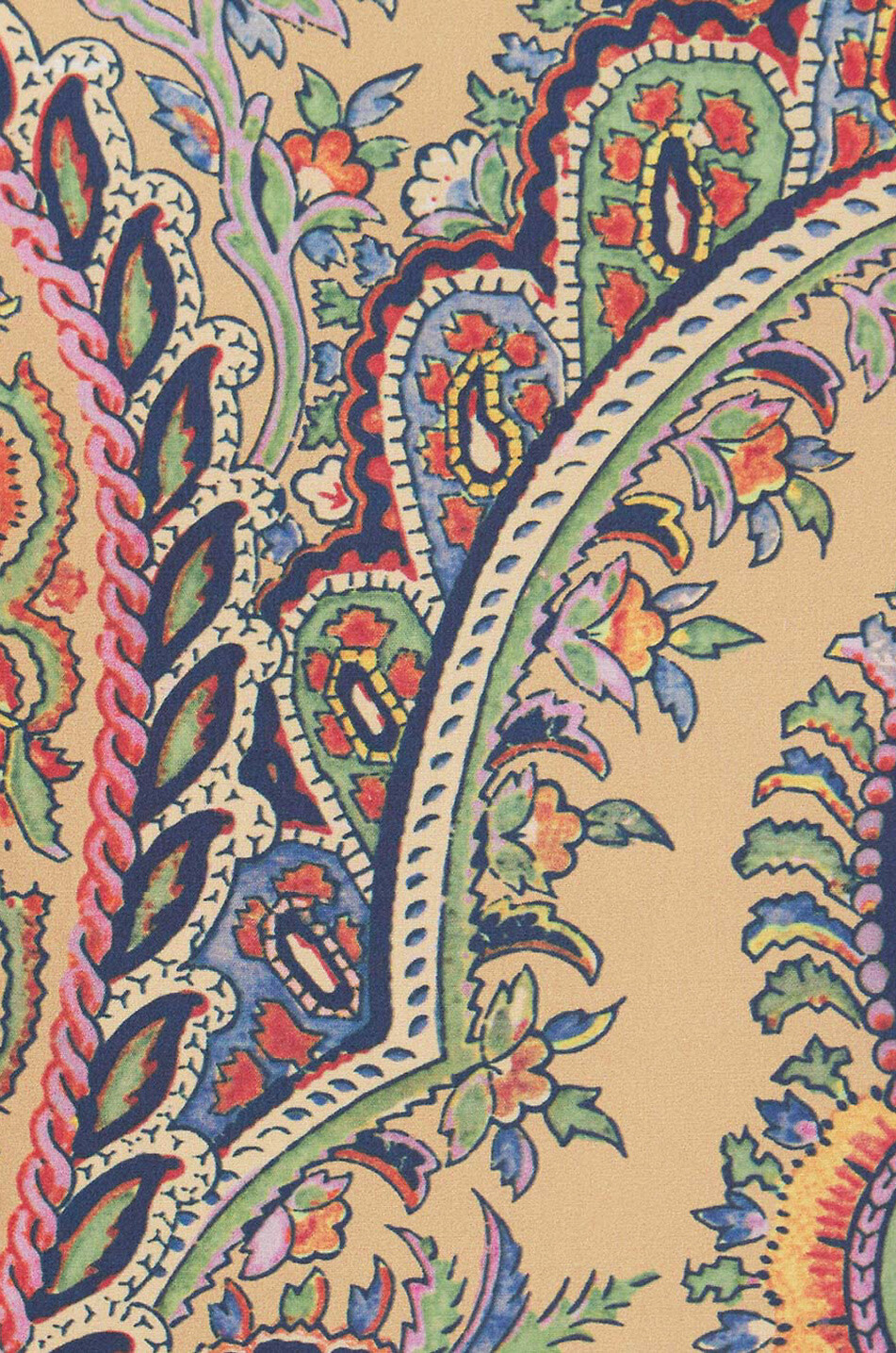 ETRO Paisley printed fitted cotton stretch shirt Women BEIGE 6