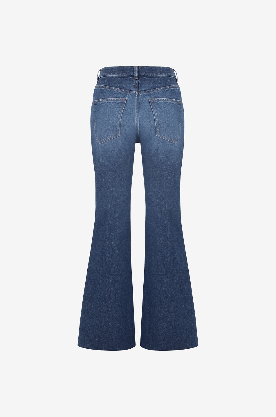 Glockenjeans mit hoher Taille Merapi Faded Denim