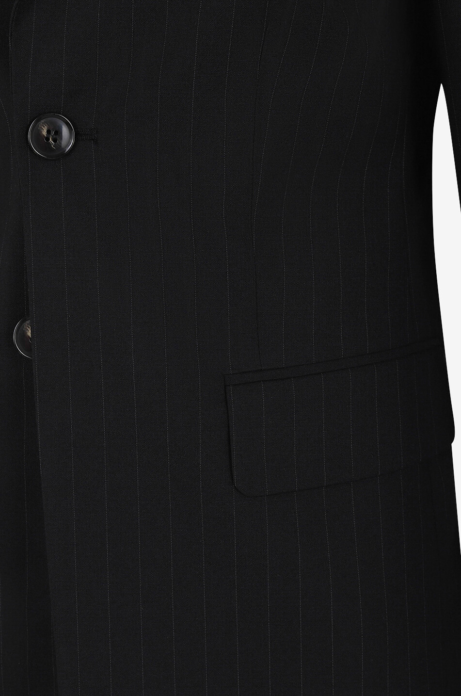Schmaler Nadelstreifenblazer aus Wollmix