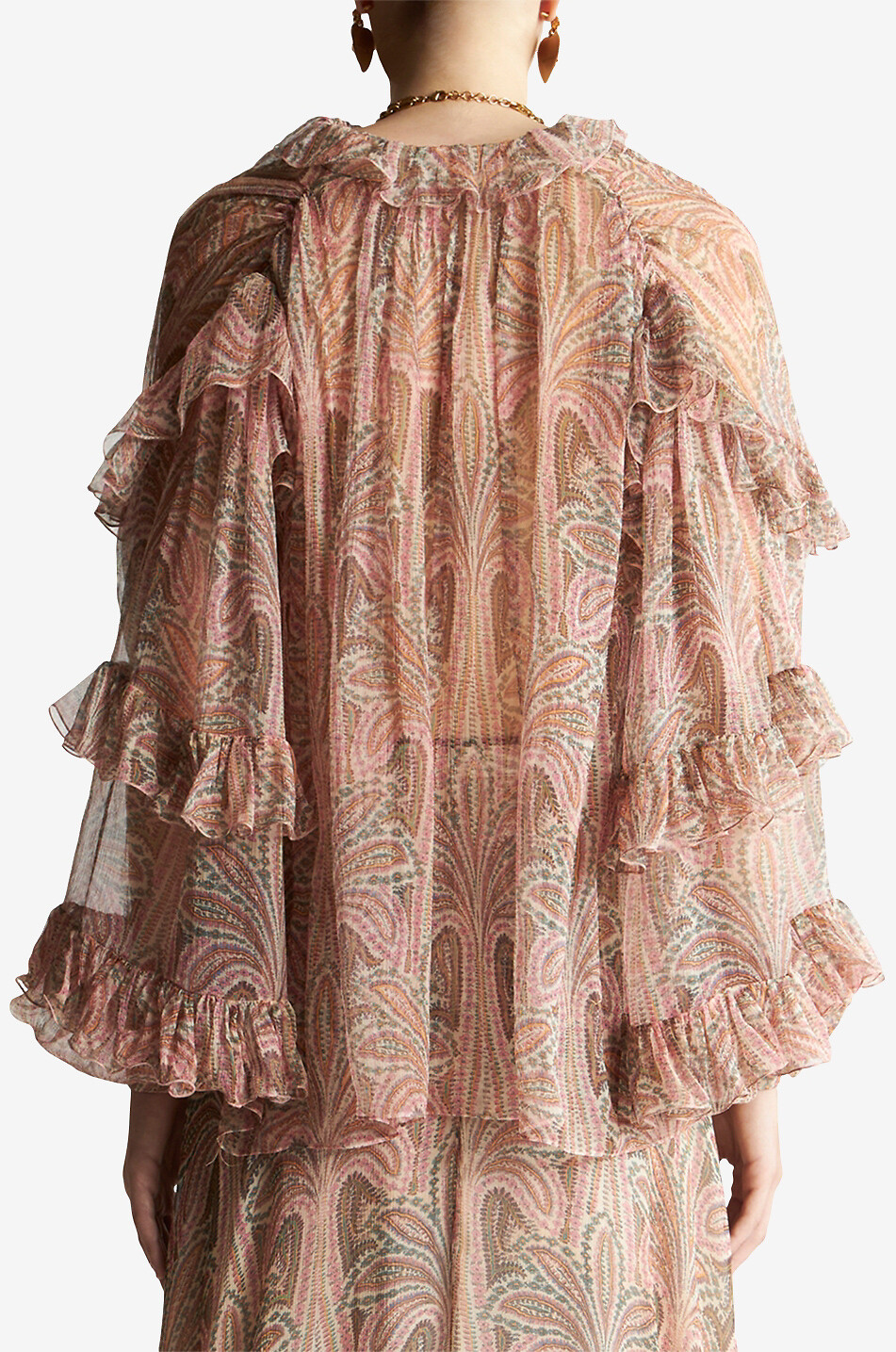 ETRO Bluse aus Seiden-Kreppon Paisley Floral Damen BUNT 4