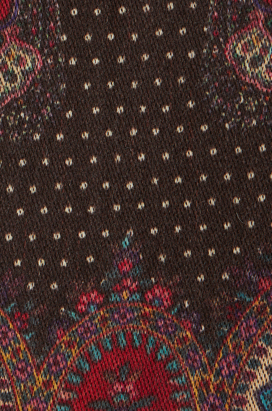 ETRO Cape jacquard à capuche motif médaillons et pois Femme CAMEL 7