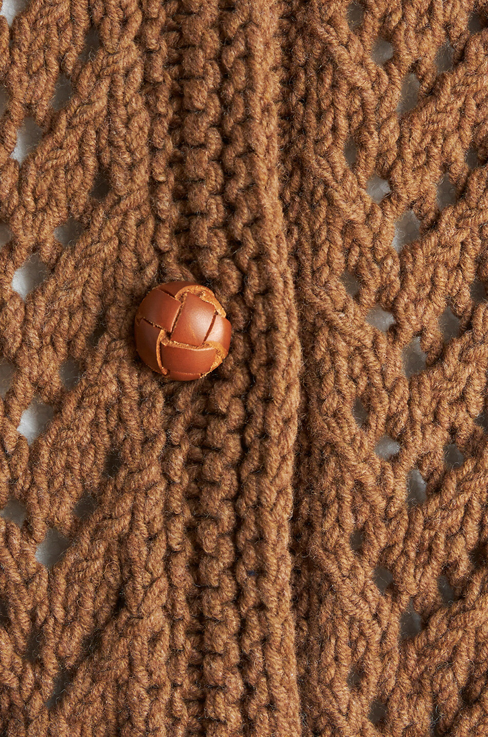 Dicker Oversize-Lochstrick-Cardigan mit ausgestellten Ärmeln