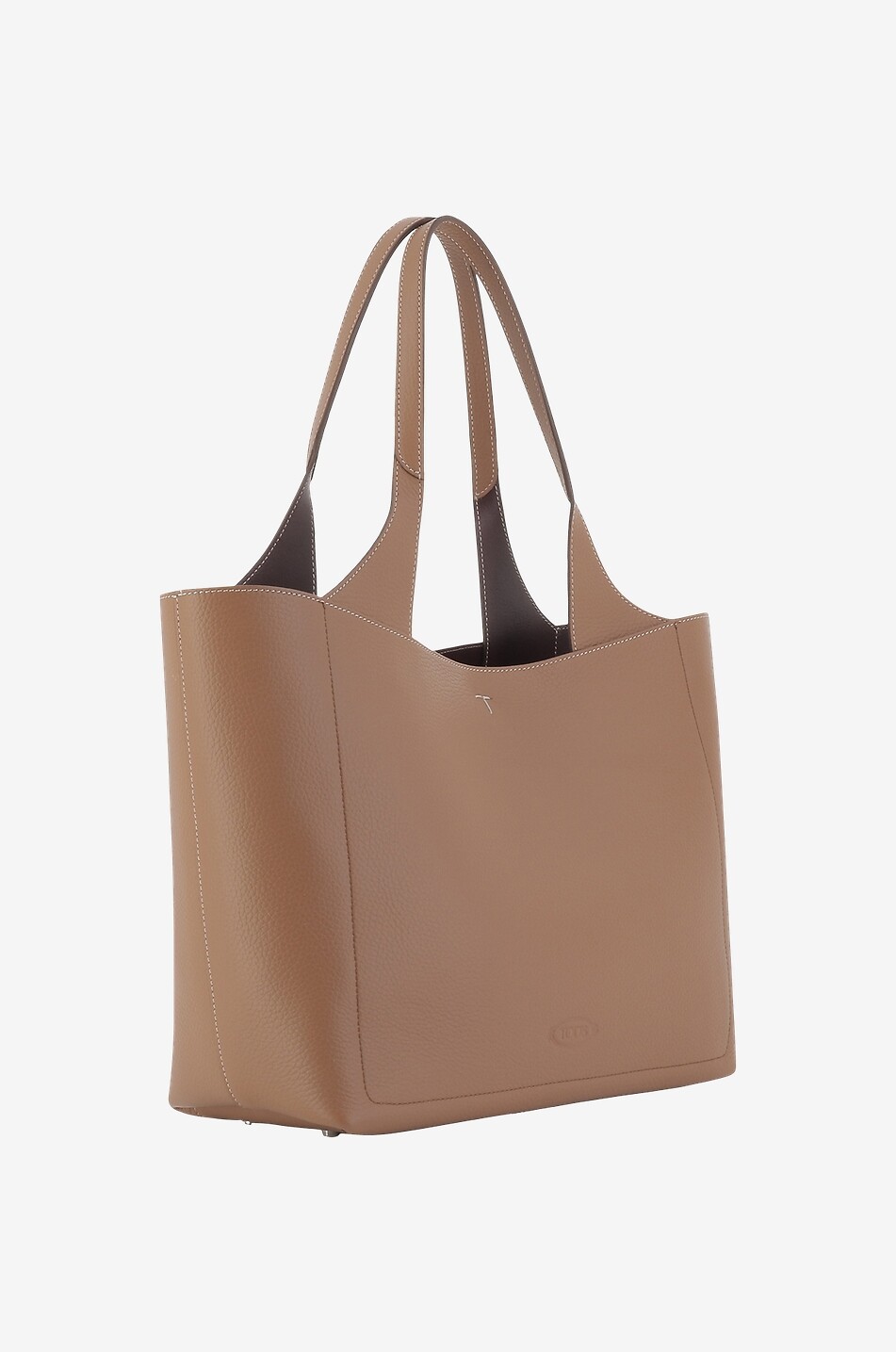 Genarbter zweifarbiger Shopper Medium T Timeless