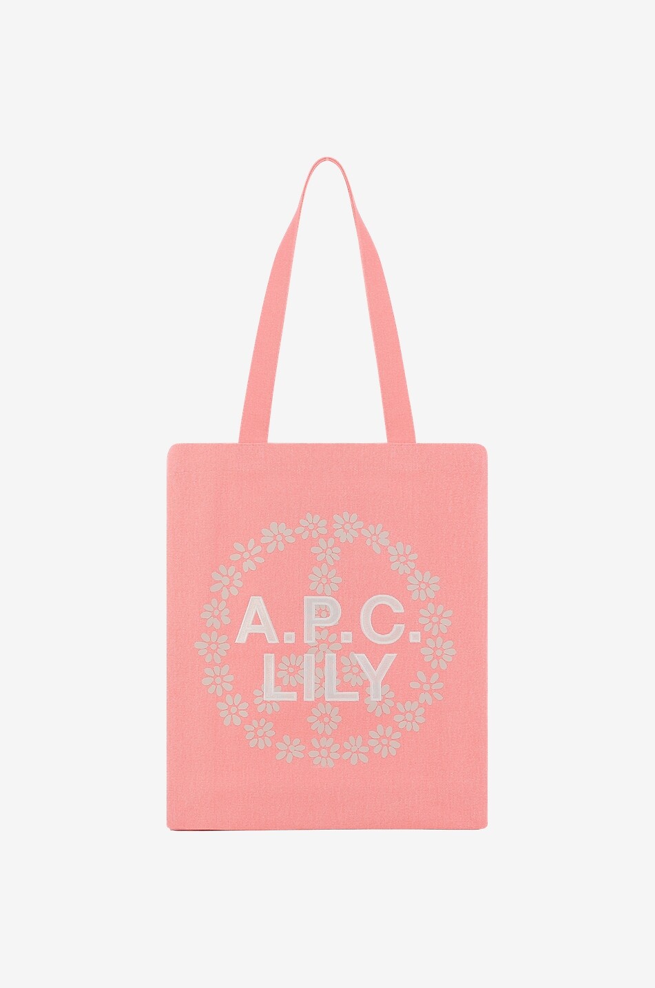 Lily vertical organic cotton tote bag