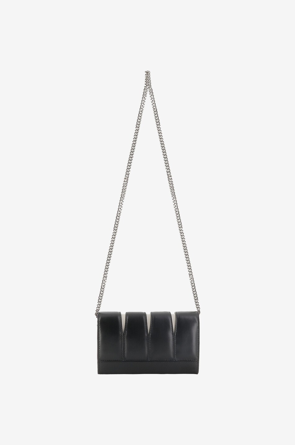 ALEXANDER McQUEEN Sac porté épaule mi-matière The Slash Mini Femme NOIR 3