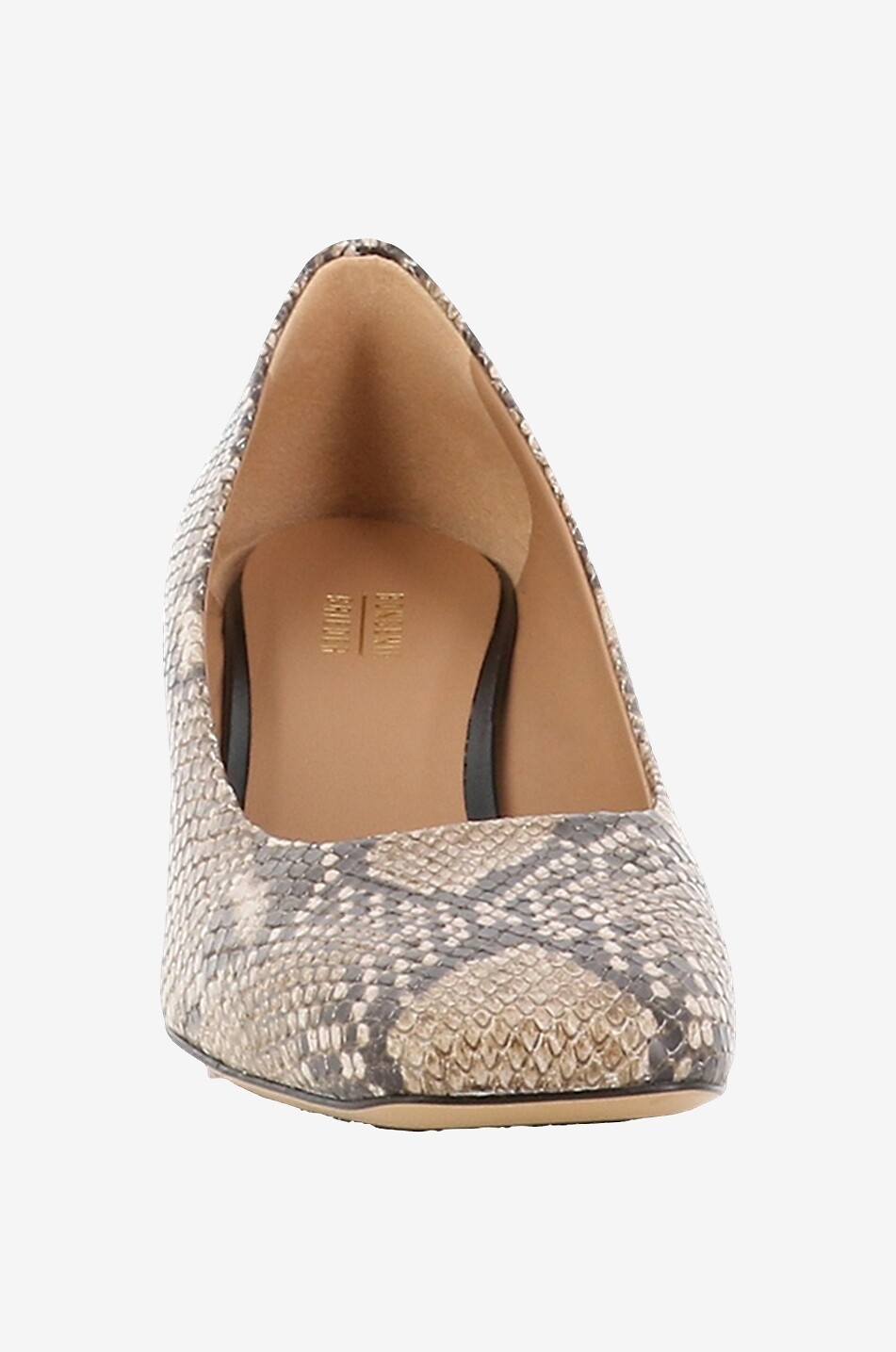 BONGENIE Escarpins à talon carré en cuir effet python Femme MULTICOLORE 2