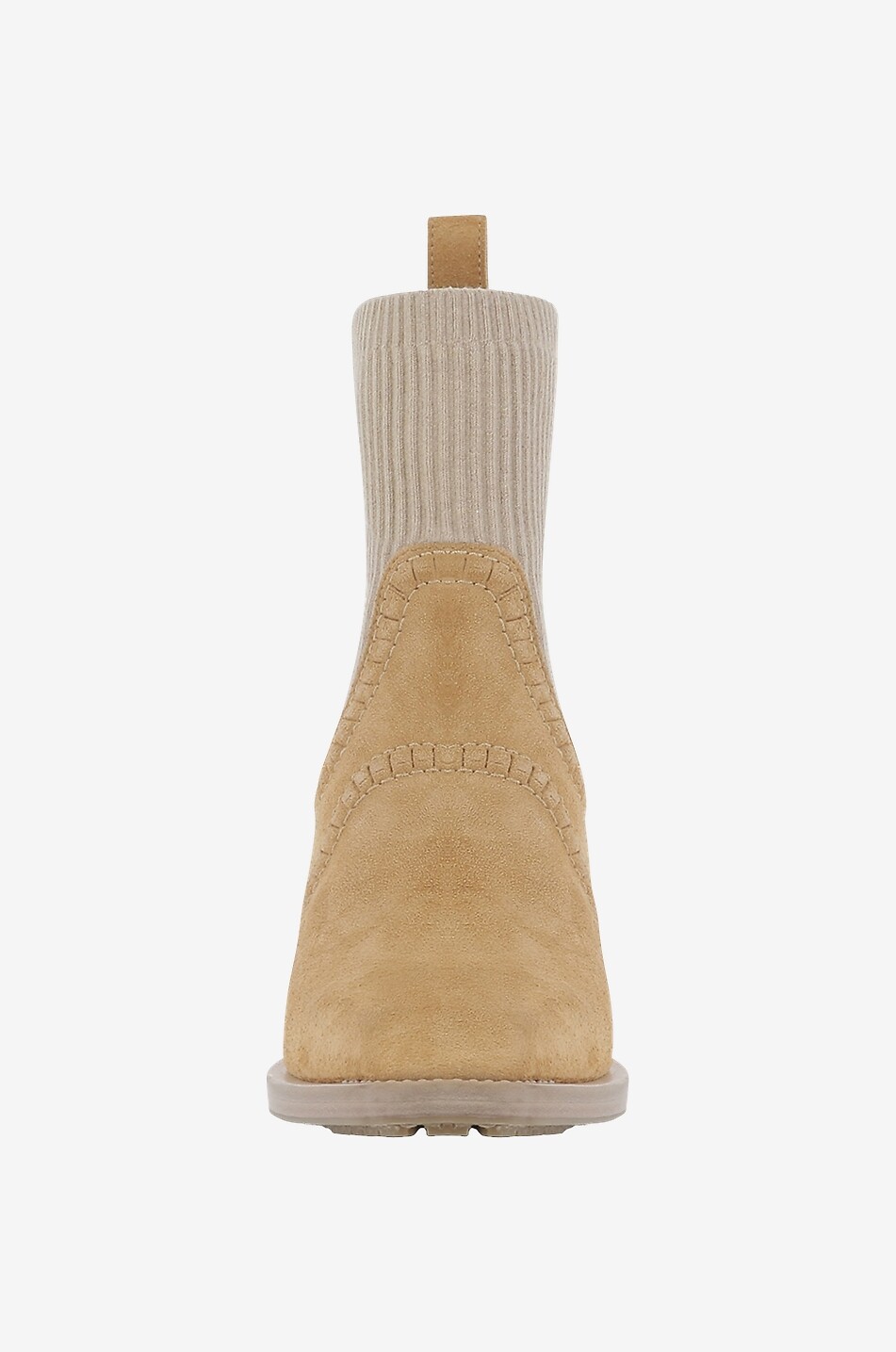 CHLOE Bottines esprit santiags bi-matière Nellie Femme BEIGE 2