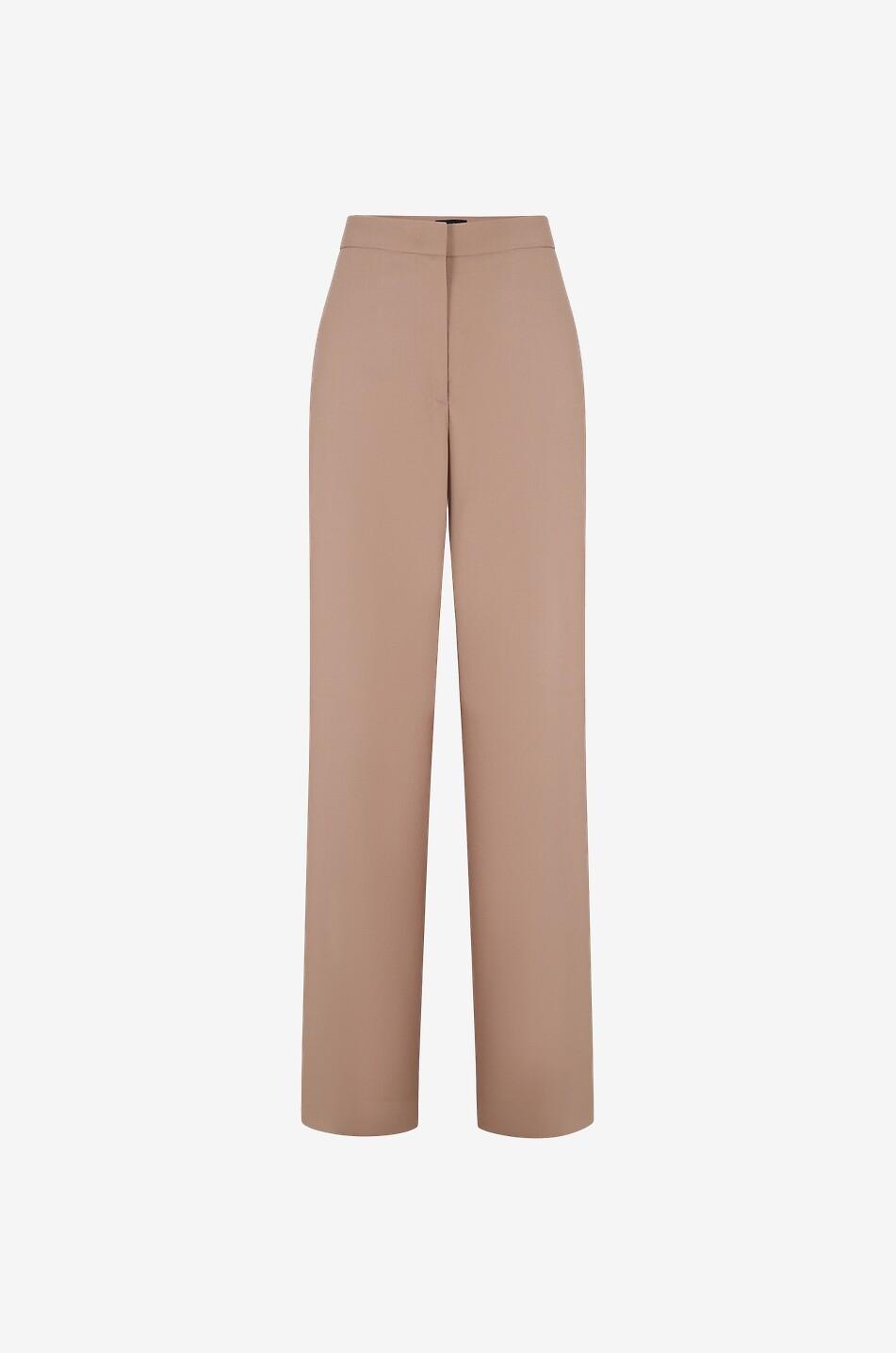 High-rise wide-leg wool trousers