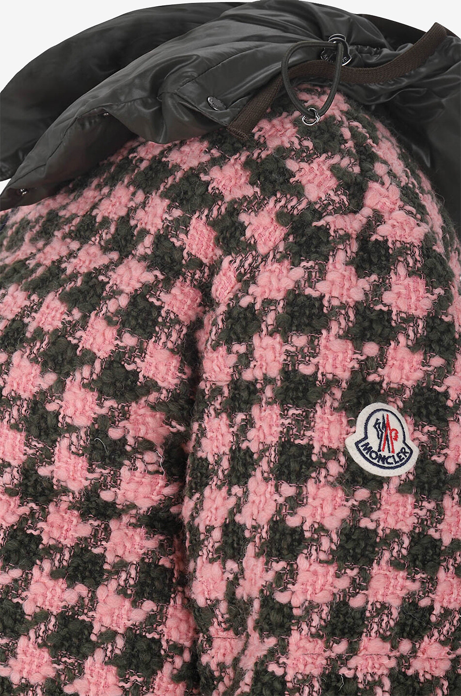 Chevril houndstooth check boxy down jacket MONCLER Bongenie