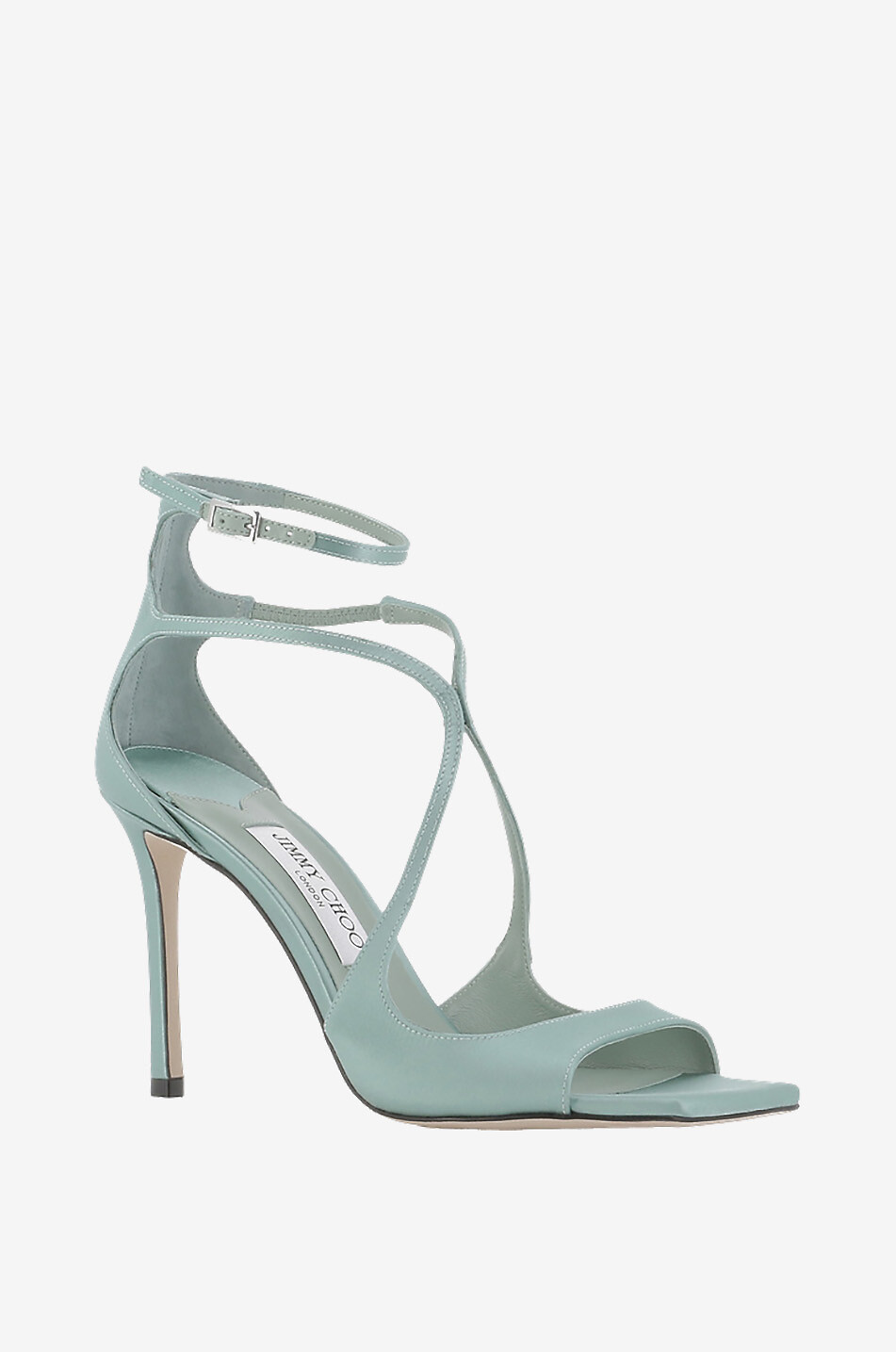 Sandales à talon en satin Azia 95