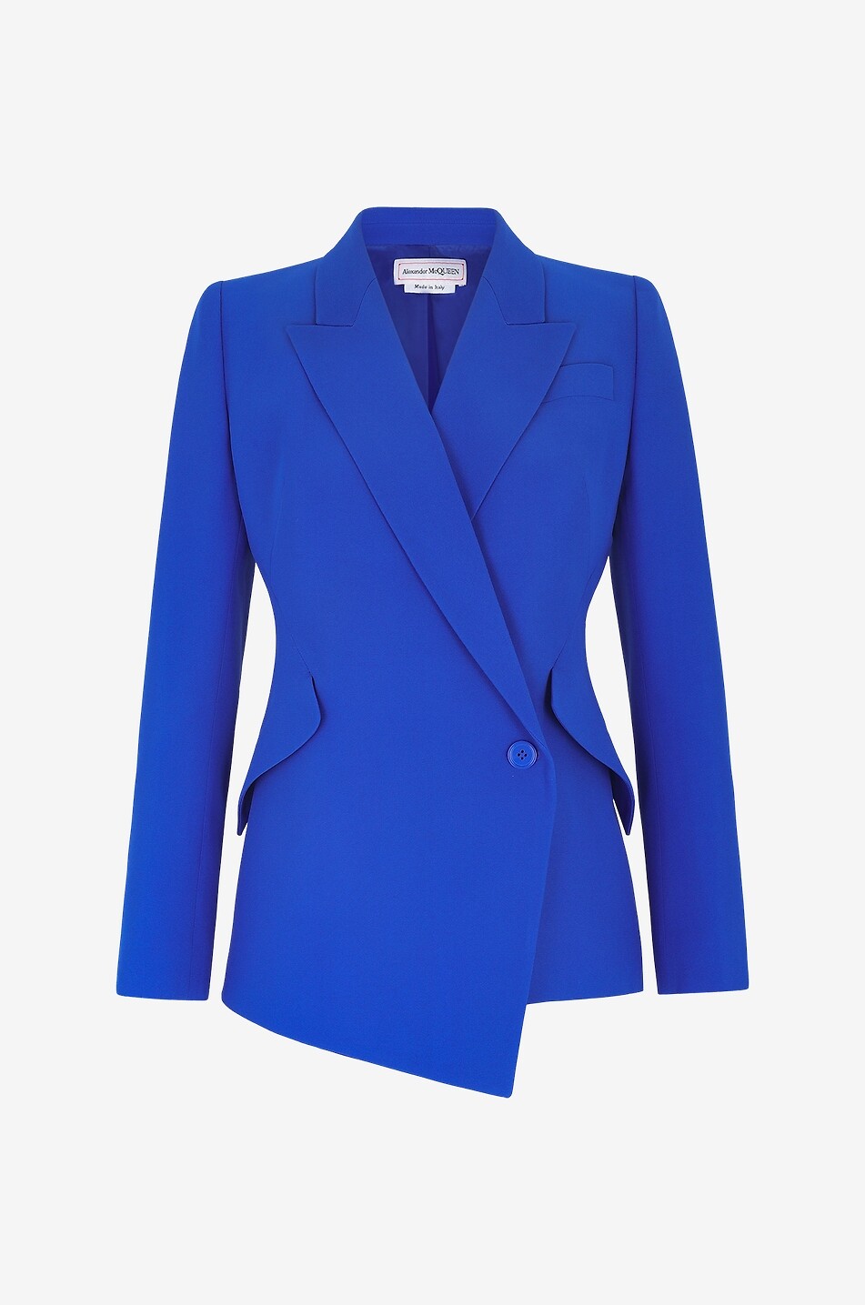 Blazer asymétrique en crêpe