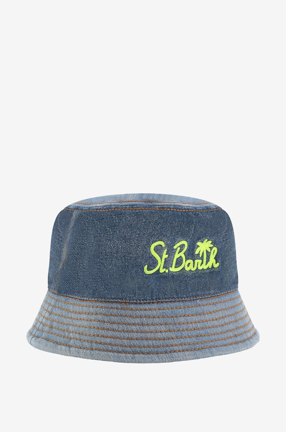 MC2 SAINT BARTH James cotton bucket hat Women BLUE 2