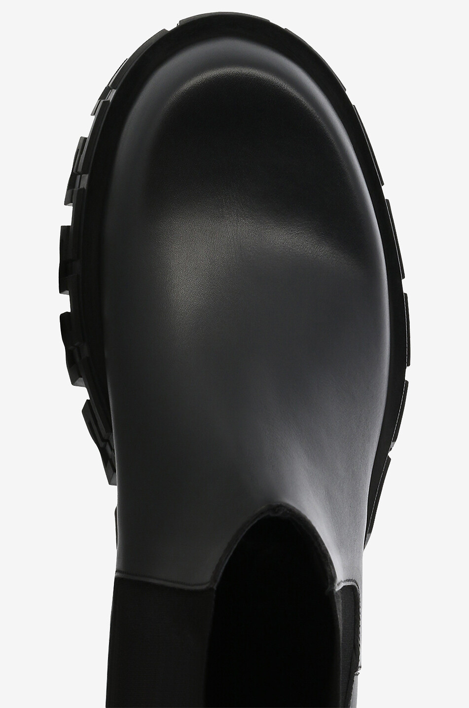 VERSACE Greca Portico smooth chelsea ankle boots Men BLACK 5