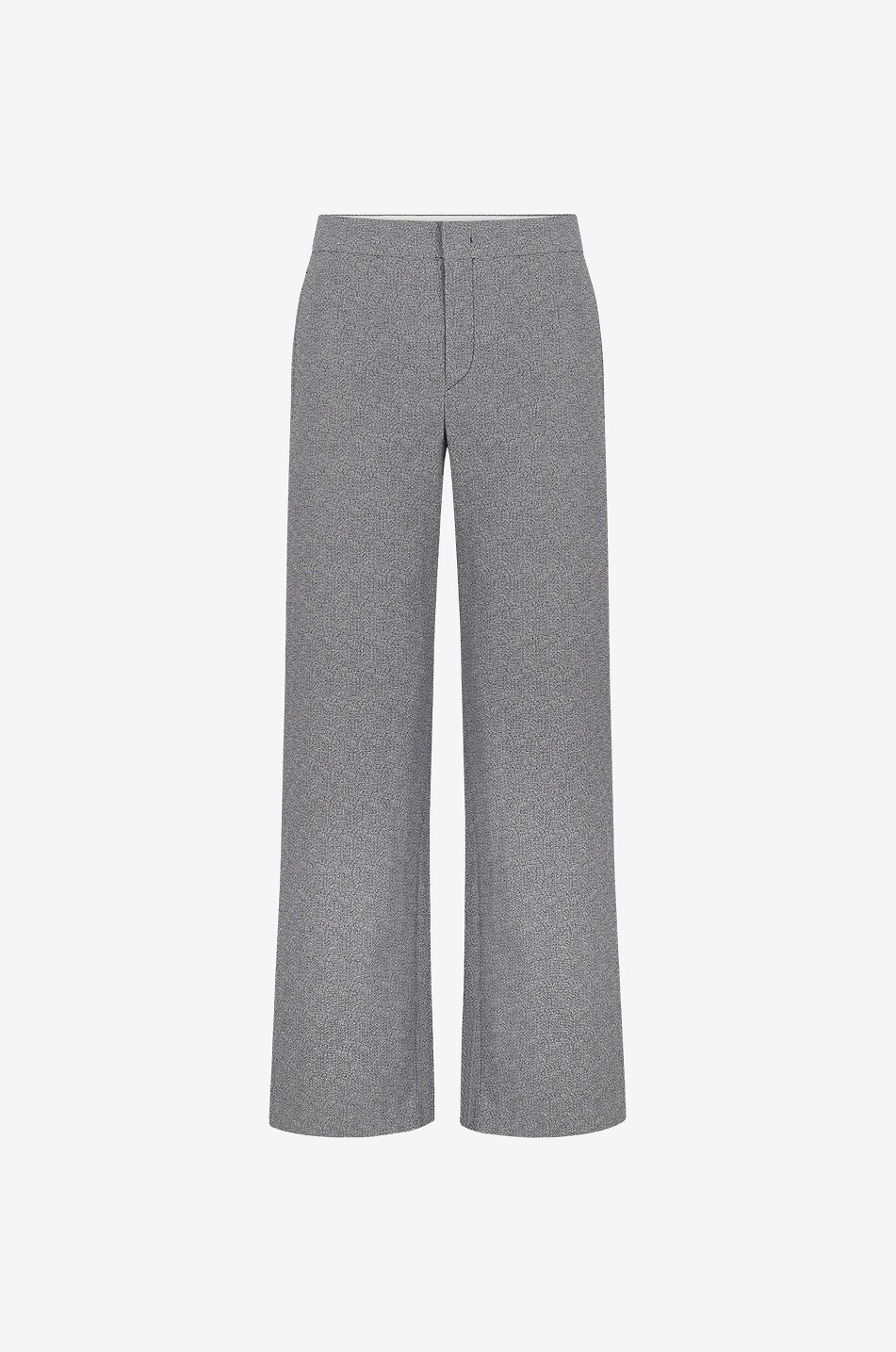 ISABEL MARANT Hose mit hohem Bund und weitem Bein in Tweed-Optik Scarly Damen GRAU 1