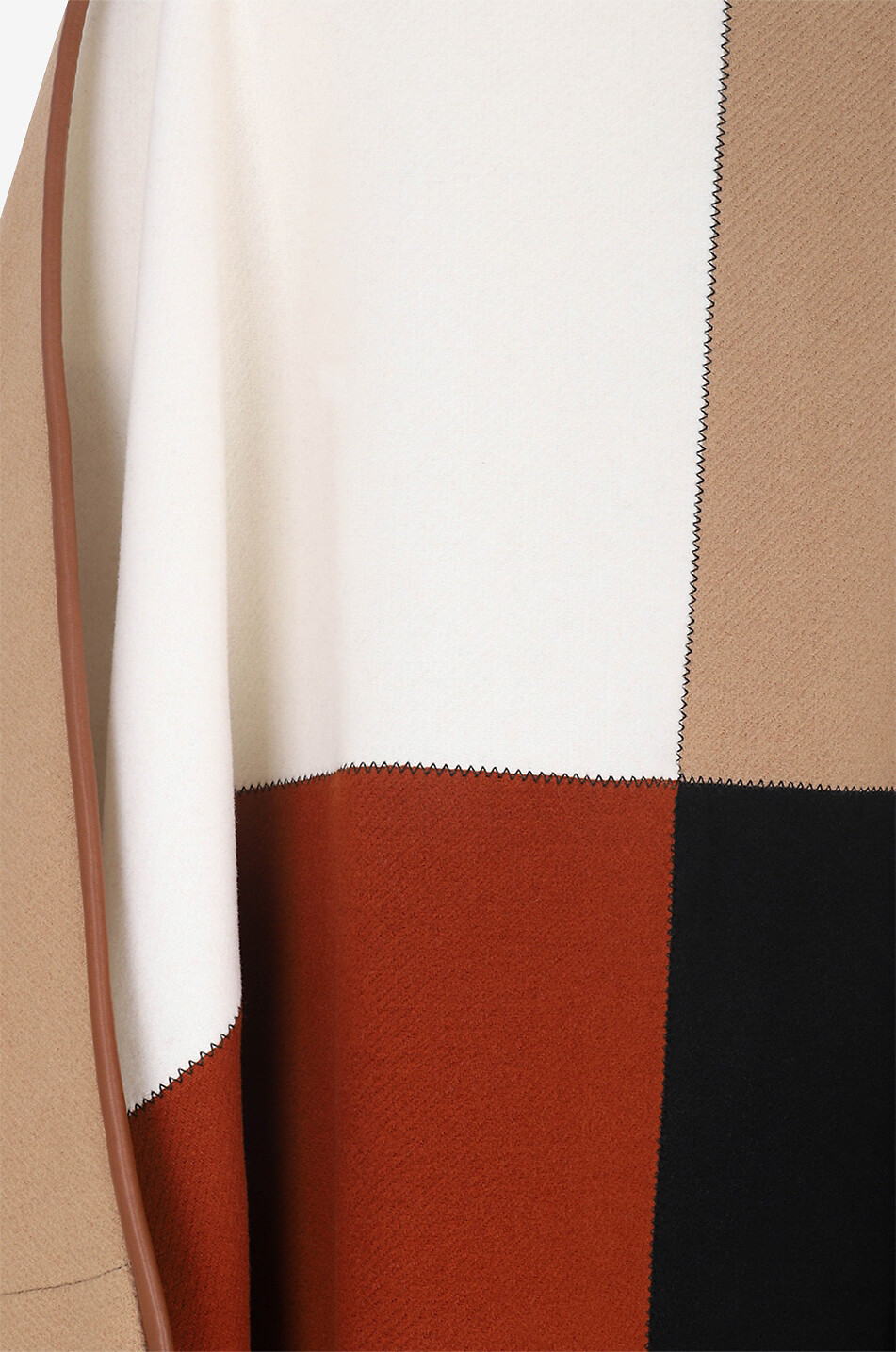 CHLOE Long colour block poncho Women MULTI COLOURED 3