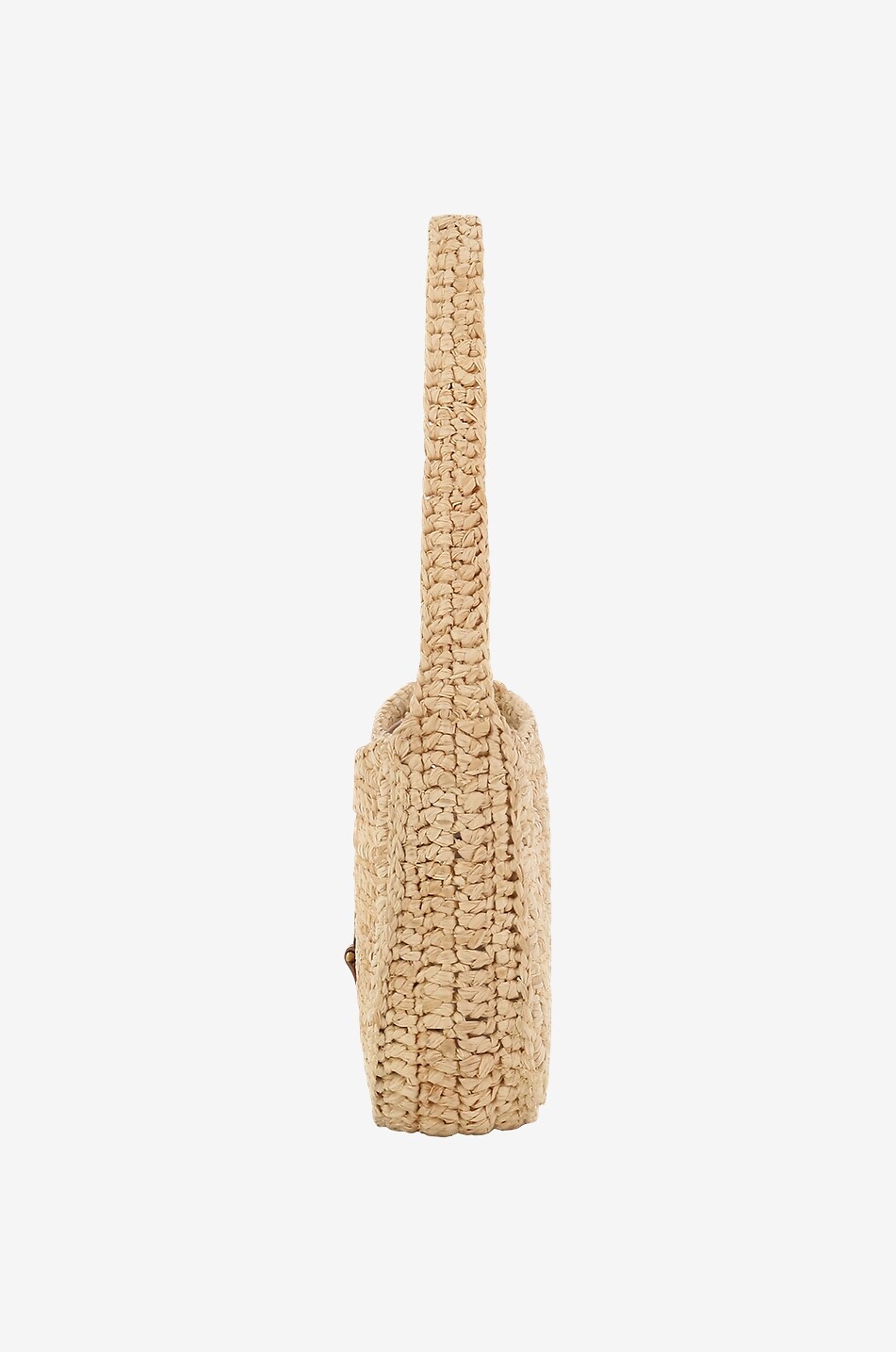 SAINT LAURENT PARIS Sac à main en raphia Le 5 à 7 Mini Femme BEIGE 4