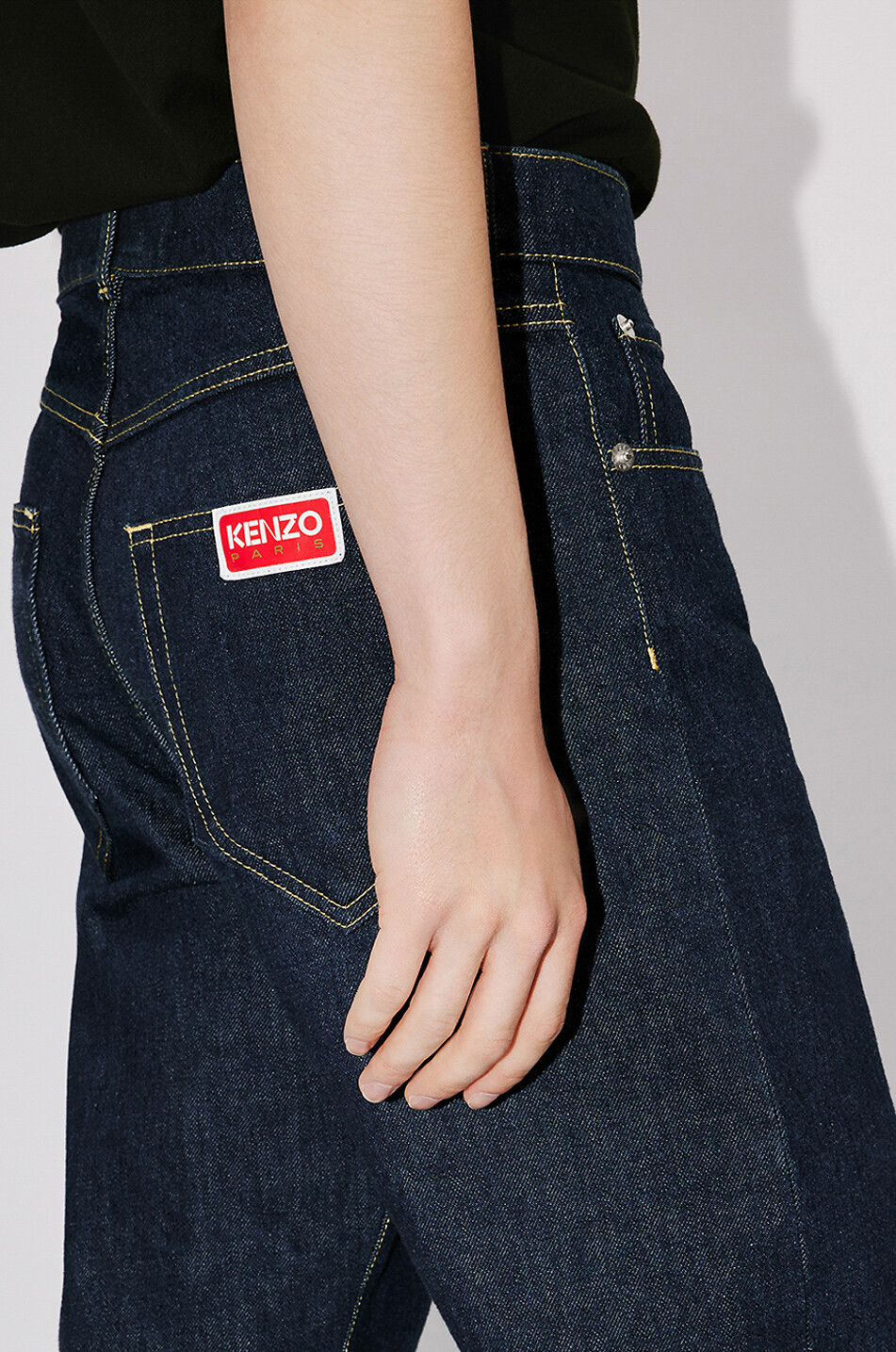 KENZO Asagao straight leg jeans Men BLUE 6