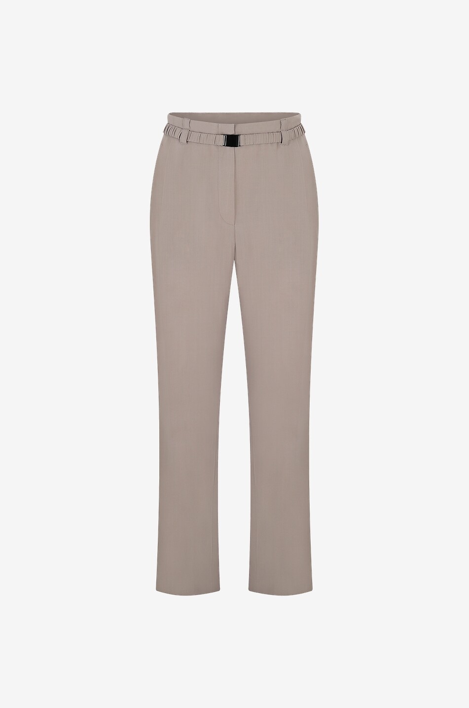 Fliessende weite Hose mit hohem Bund und Gürtel